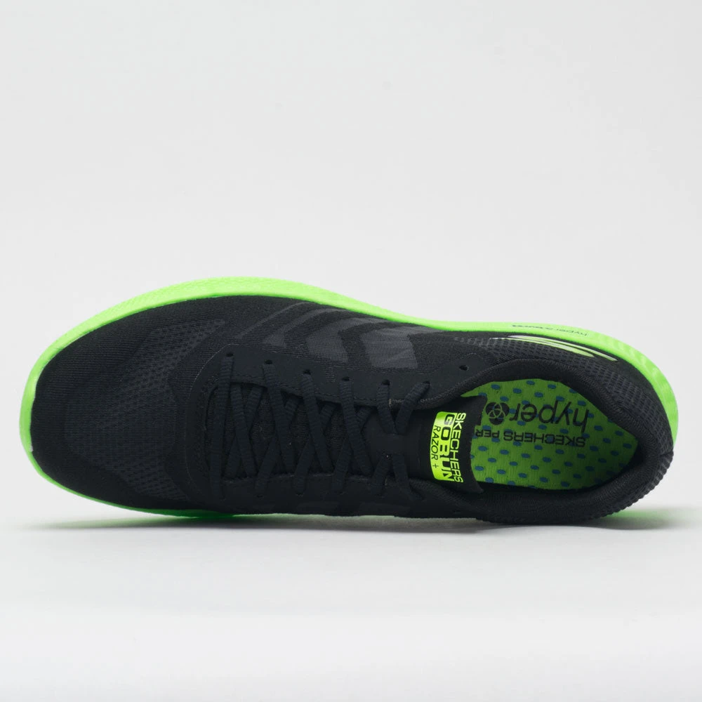Skechers GOrun Razor+ Men's Black/Green 3 Skechers GOrun Razor+ Men's Black/Green - Image 3