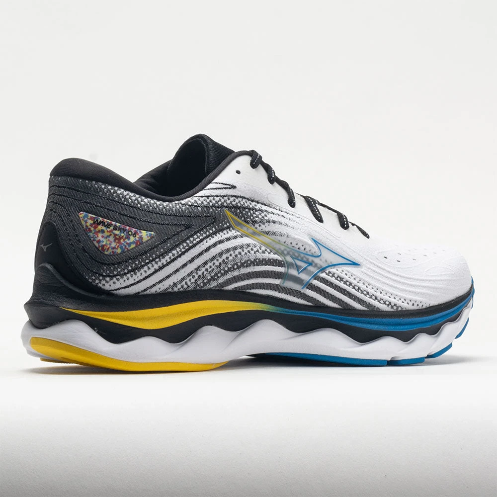 Mizuno Wave Sky 6 Men's White/Cyber Yellow 6 Mizuno Wave Sky 6 Men's White/Cyber Yellow - Image 6