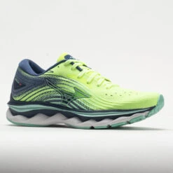 Mizuno Wave Sky 6 Women's Neo Lime/Ancient Water -Sneaker Store 049122 5