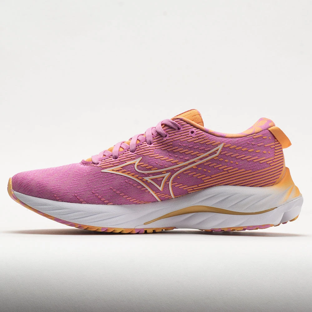 Mizuno Wave Rider 26 Roxy Women's Cyclamen/White 2 Mizuno Wave Rider 26 Roxy Women's Cyclamen/White - Image 2