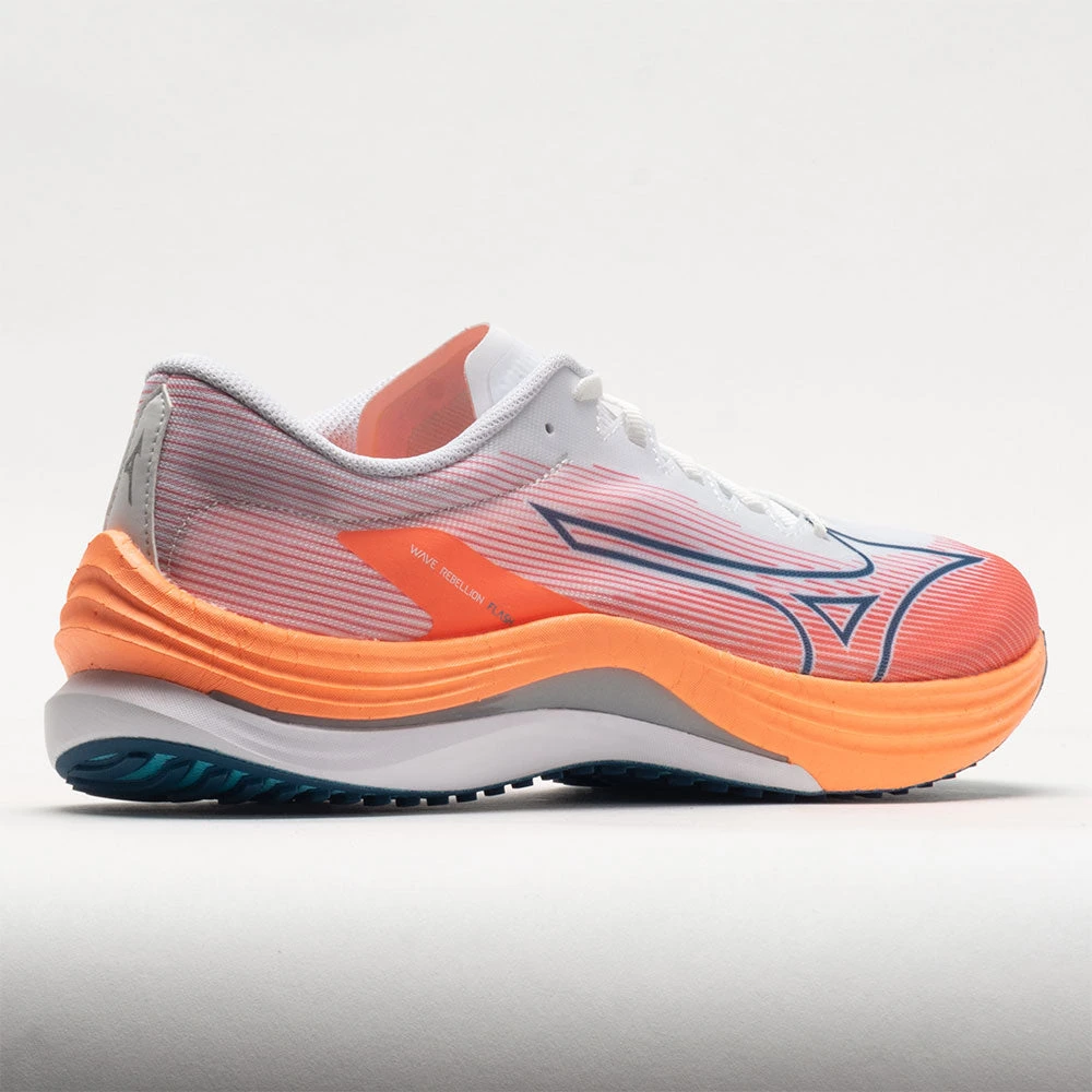 Mizuno Wave Rebellion Flash Men's White/Silver 6 Mizuno Wave Rebellion Flash Men's White/Silver - Image 6