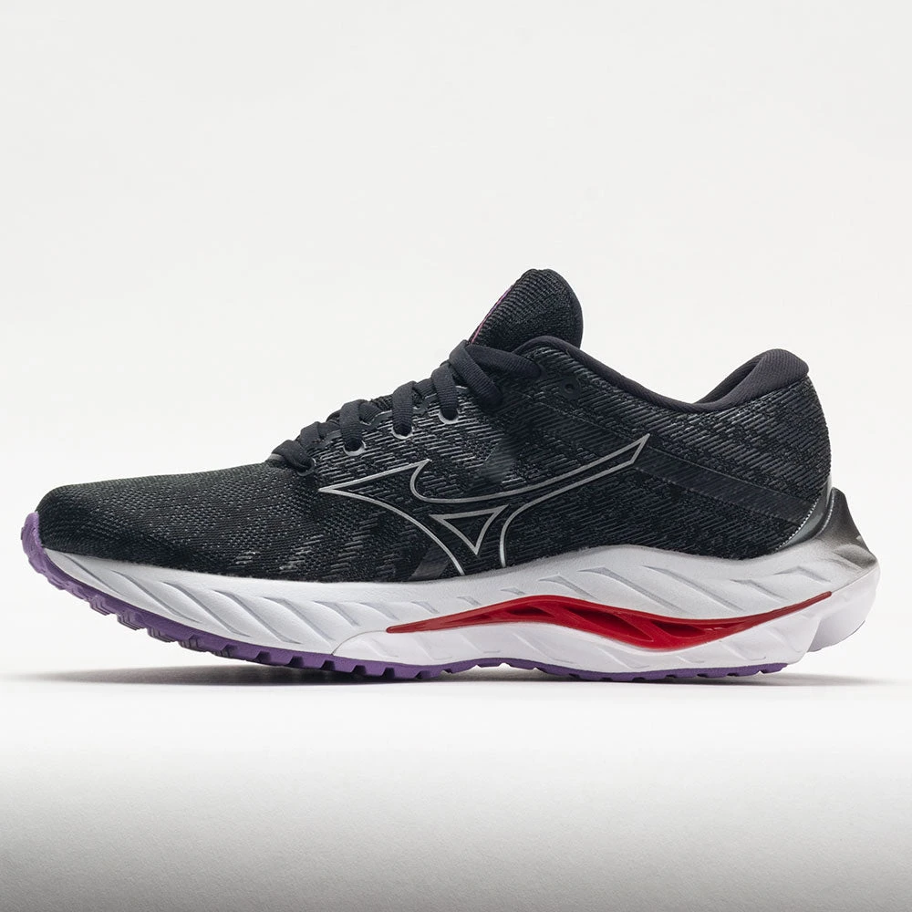 Mizuno Wave Inspire 19 Women's Black/Silver 2 Mizuno Wave Inspire 19 Women's Black/Silver - Image 2