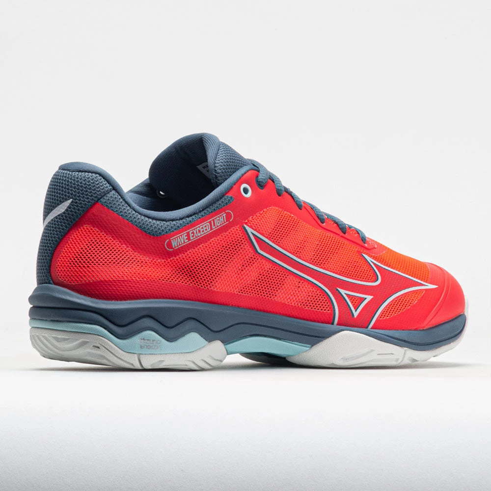 Mizuno Wave Exceed Light AC Women's Fiery Coral/White 6 Mizuno Wave Exceed Light AC Women's Fiery Coral/White - Image 6